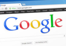 wyszukiwarka Google na komputerze