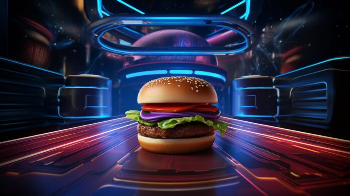 delicious-burger-with-bright-light