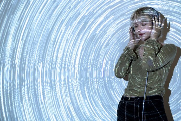 portrait-young-woman-with-universe-projection-texture